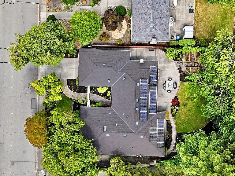Ariel View of the house