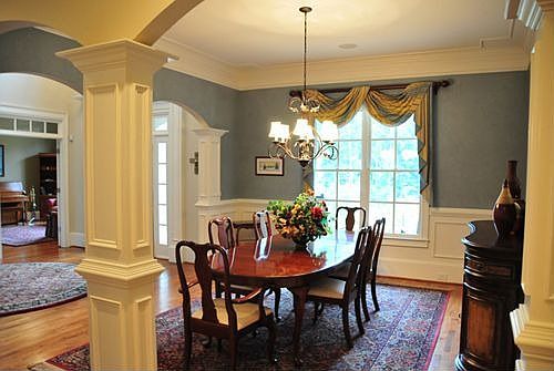 Separate Dining Room with Decorative Columns