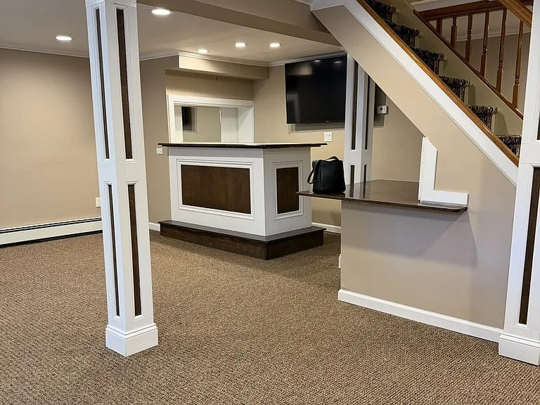 Finished basement.