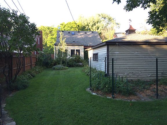 Fenced back yard