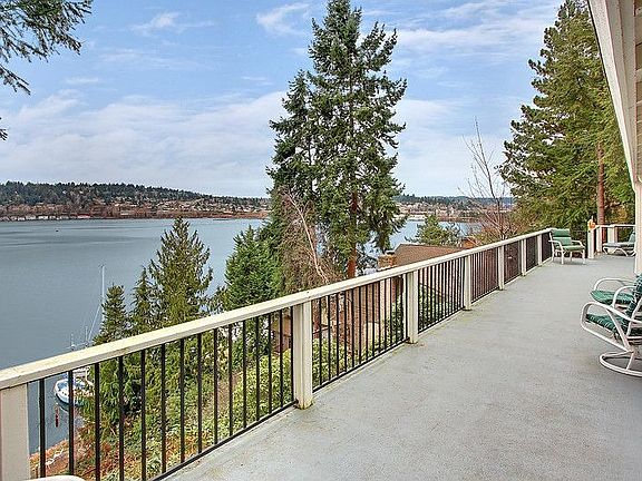 One of two 60-ft view decks, all rooms open to decks