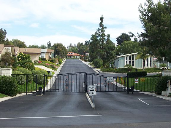 Gated entrance to Camino Hills