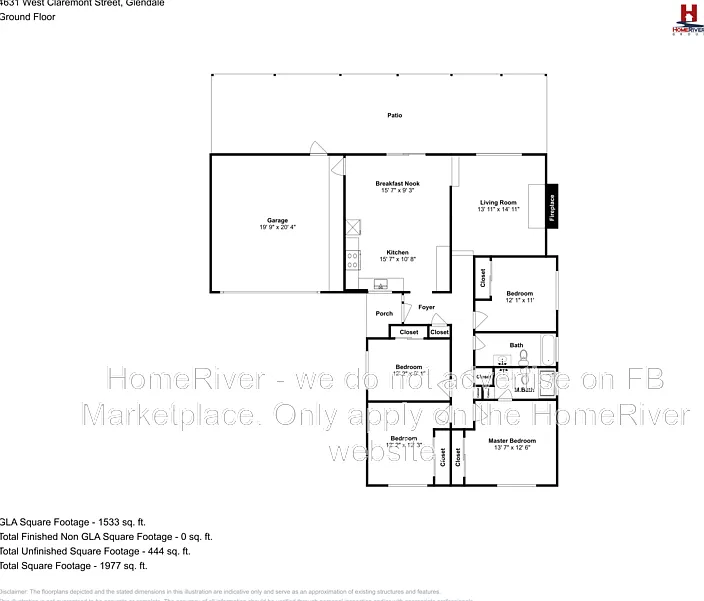 4 bed, 2.0 bath, 1556 sqft, $2,280 — Photo 2