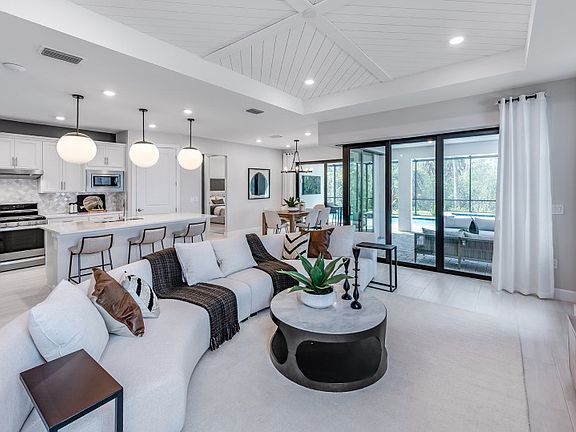 Open flow-through layout