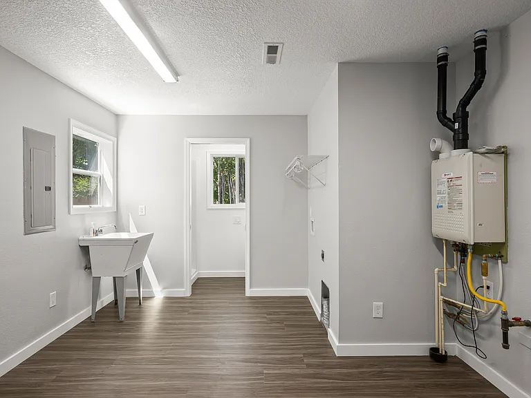Laundry and mud room