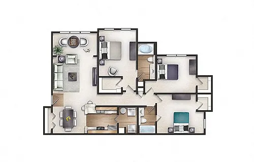 Floor plan Hampton + Bonus Room