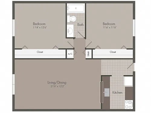 Floor plan 2 Bedroom