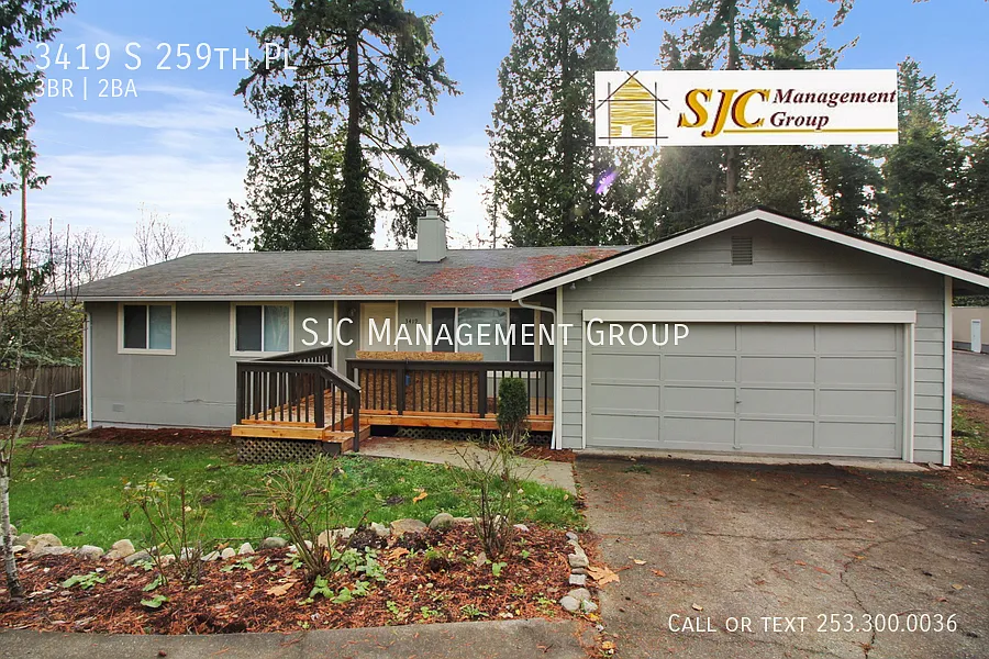 One story home for rent in Kent. — Photo 1