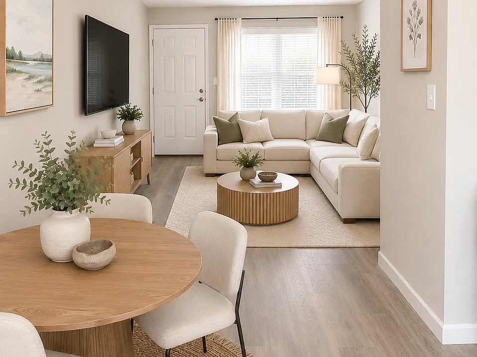 Bright, open living space designed for comfort and everyday relaxation.