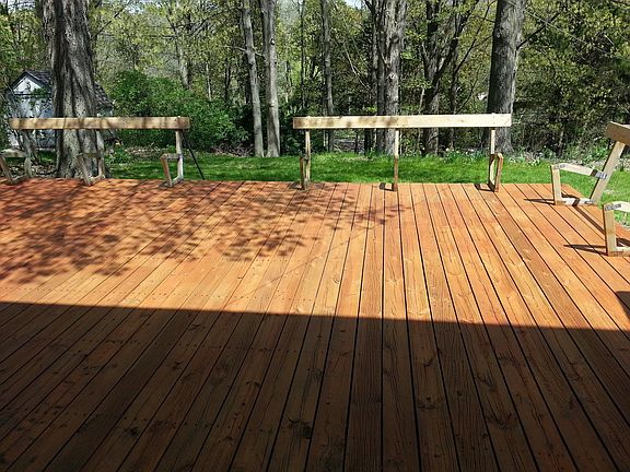 Backyard deck 