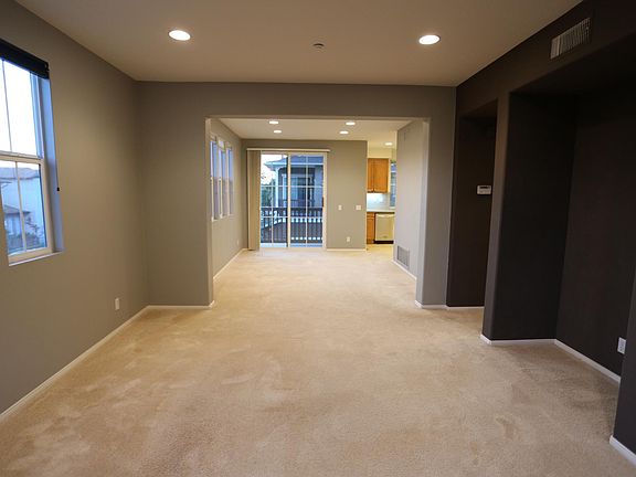 Balcony off the living room and kitchen