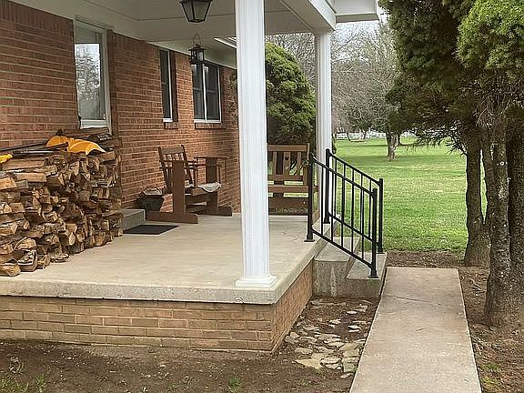 Front porch and walk