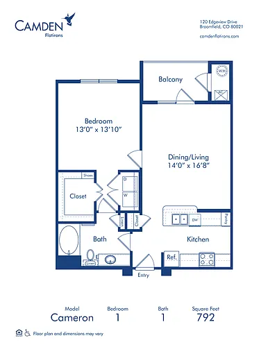 Floor plan Cameron