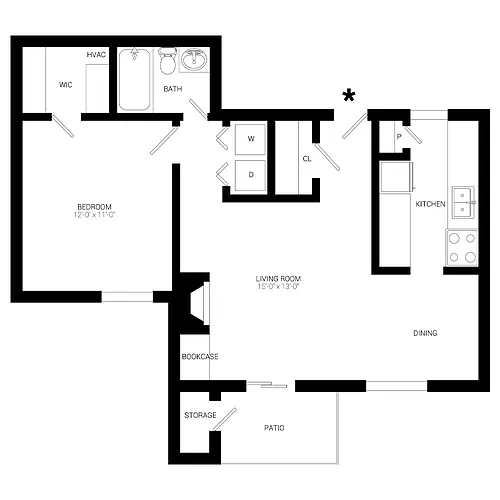 Floor plan Hickory