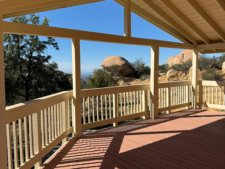 Back of the deck