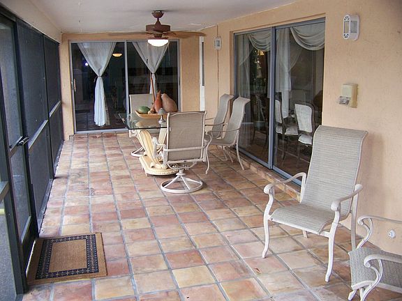 Screened patio