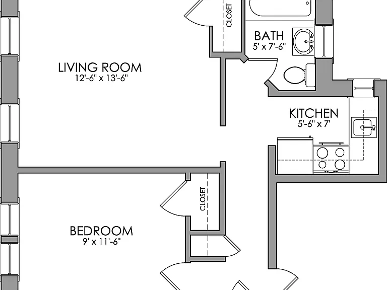 Edgerly 1 Bedroom B 1505 Edgerly 1 Bedroom B 1505