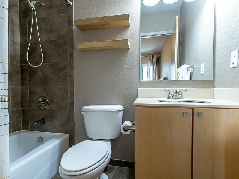 Second bed attached bath