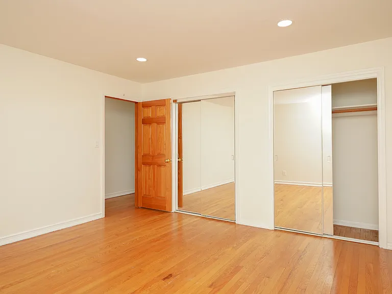 bedroom has two closets