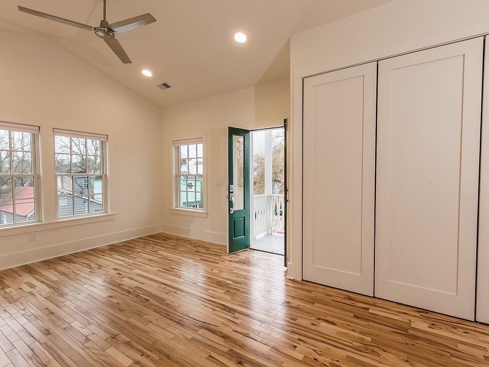 Open and sunlit; storage on right