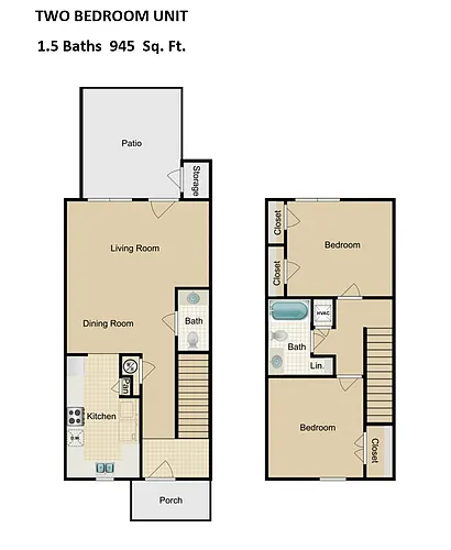 Floor plan 2 Bedroom