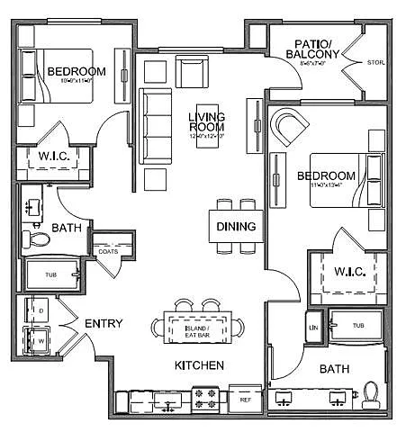 Floor plan B3