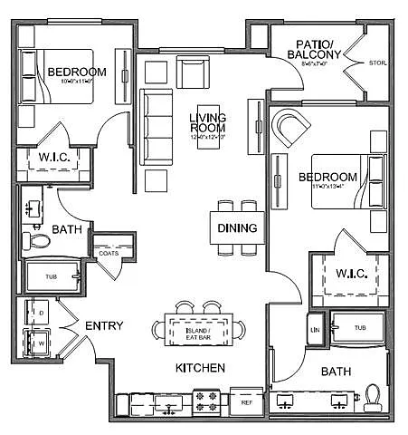 Floor plan B3