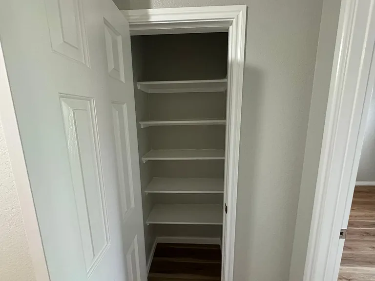 Upstairs hallway closet