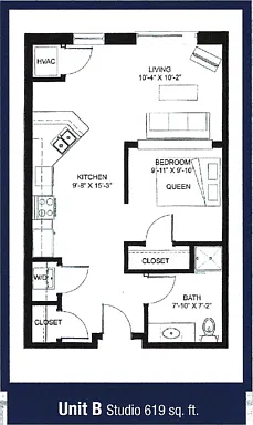 Floor plan 1-B