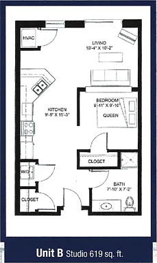 Floor plan 1-B