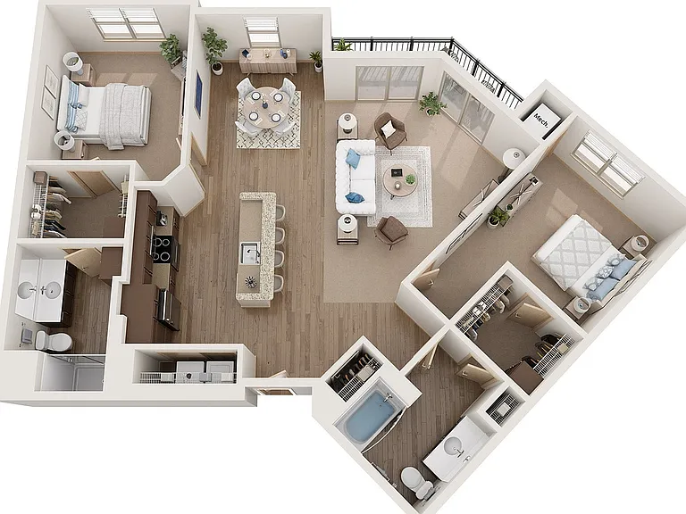 Floor Plan E2 | The Woodlands Apartments | Apartments in Menomonee Falls, WI Floor Plan E2 | The Woodlands Apartments | Apartments in Menomonee Falls, WI