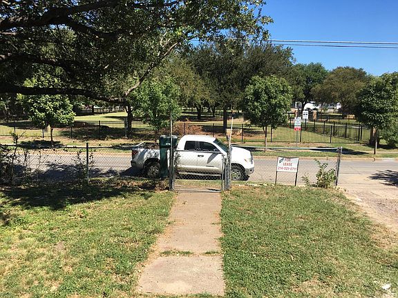 Unobstructed view of new fenced dog park across the street