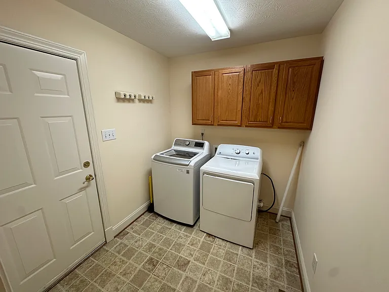 Laundry room off of garage