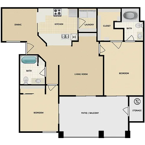 Floor plan Gullwing