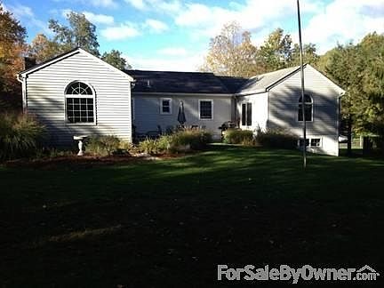 Spacious yard; home sits on 1/2 acre