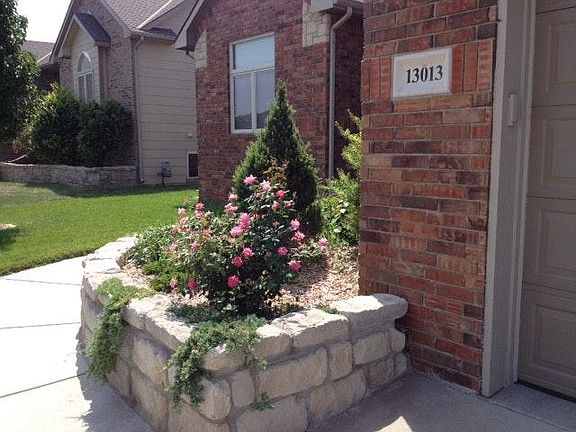 Irrigated flower bed