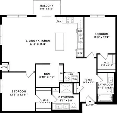 B6D Floor plan W Dimensions B6D Floor plan W Dimensions