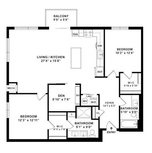 Floor plan B6D