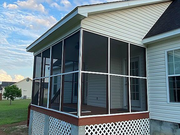 Newly Screened In Back Porch