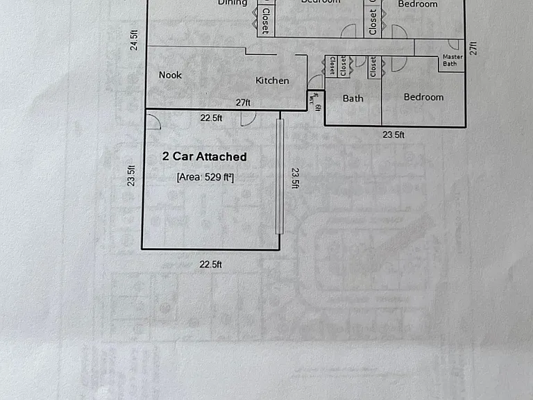 Floor plan of the house.