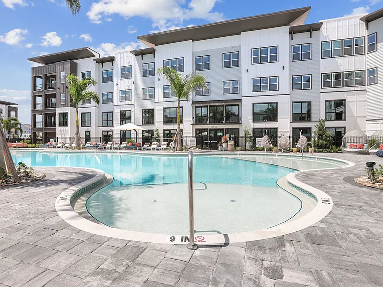 Resort-Style Pool with Sun Shelf