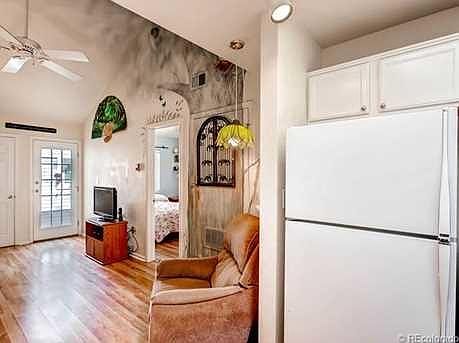 View of living room from Kitchen