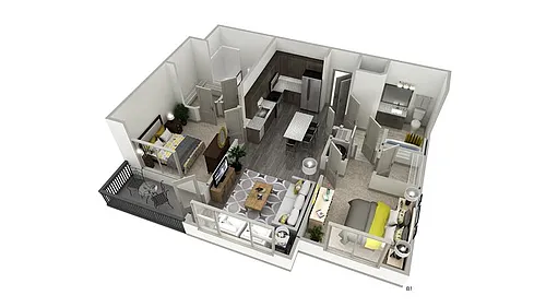 Floor plan The Lively - Inspire Apartments