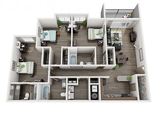 Floor plan 3X3A
