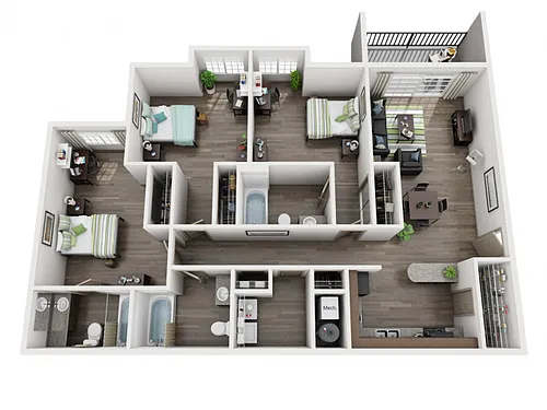 Floor plan 3X3A