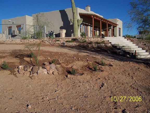 looking N/W at house