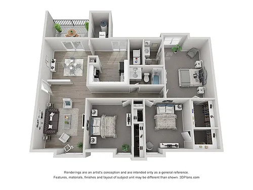 Floor plan Three Bedroom