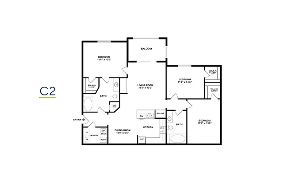 Floor plan C2 - WF