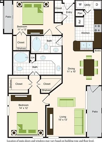 E | 2x2 | 1256 sq ft E | 2x2 | 1256 sq ft