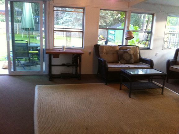 Sliders lead to the back 